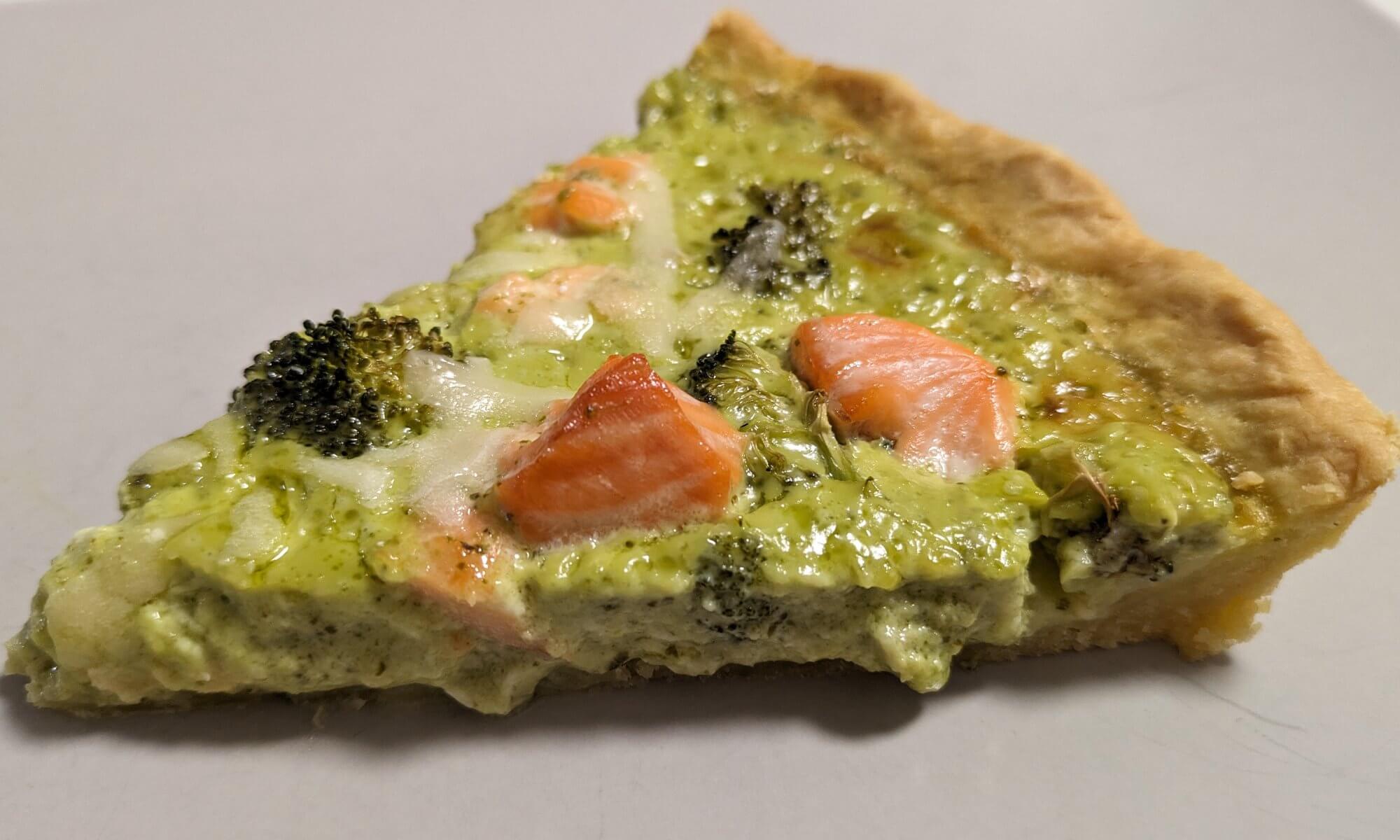 Salmon and Broccoli Quiche