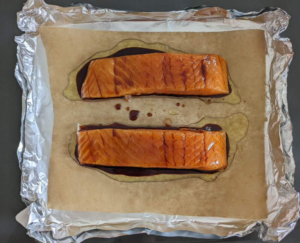 Salmon in Teriyaki Sauce